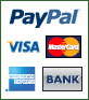 Don't have a PayPal account? Use your Credit Card or Bank account